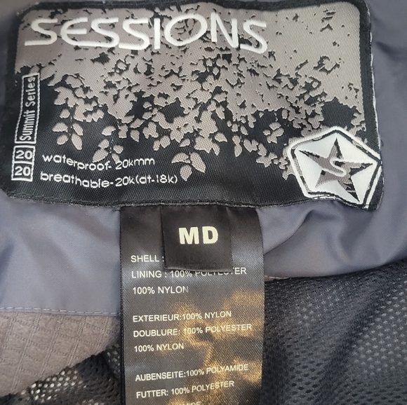 Sessions Women's Black Summit Series Snow Pants w/ Recco Avalanche System - M - Picture 11 of 13